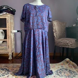 Unique Vintage floral maxi dress